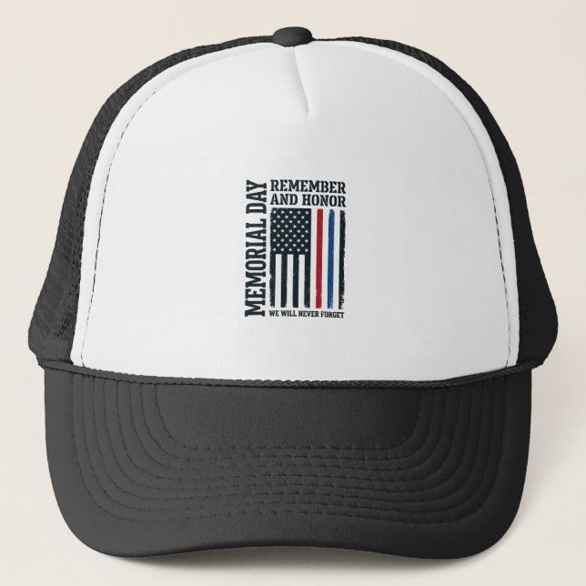 Casquette Jour du Souvenir Hommage et Tribut Vector Des (Devant)