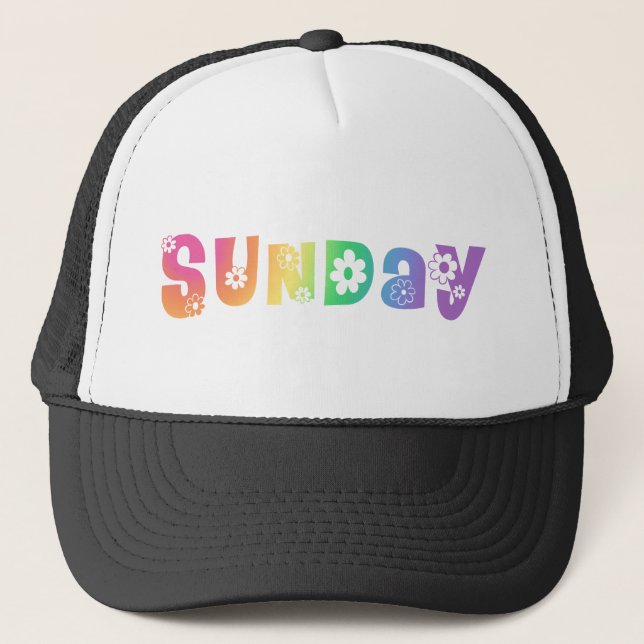 Casquette Jour Mignon de la Semaine Dimanche (Devant)