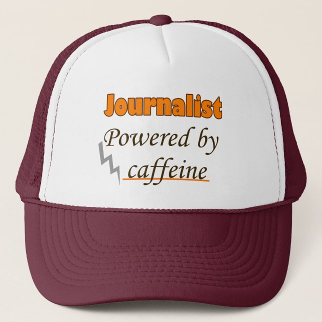 Casquette Journaliste sous influence caféine (Devant)