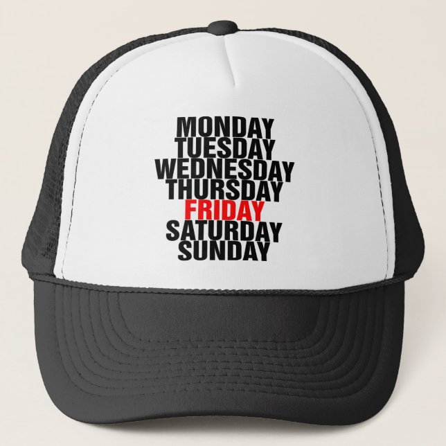 Casquette Jours de la semaine (Devant)