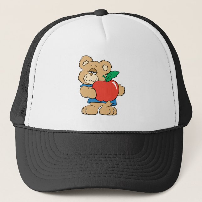 Casquette Jours d'école Ourson en Pomme (Devant)