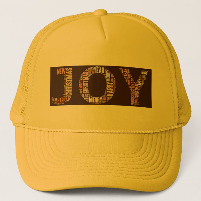 Casquette JOY Wordcloud Noël (Devant)