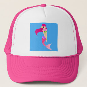 Casquette Joyeuse femme de ménage aux cheveux roses