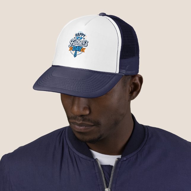 Casquette Joyeuse fête des pères design tendance et moderne  (En situation)