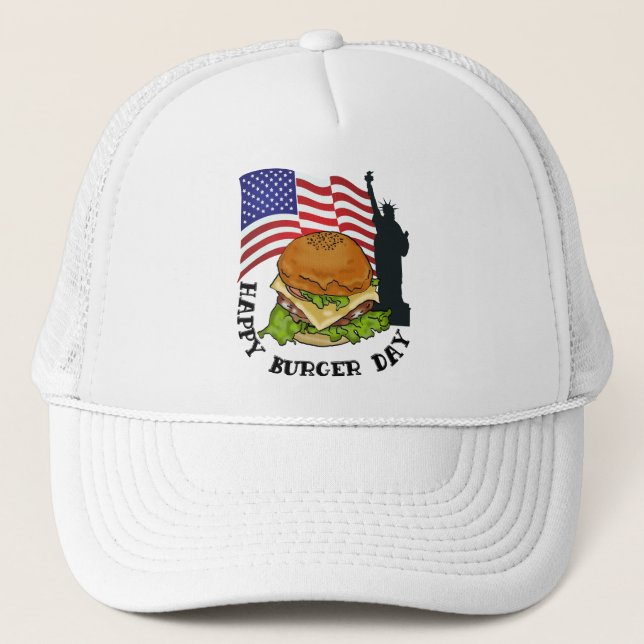 Casquette Joyeuse journée de burger (Devant)