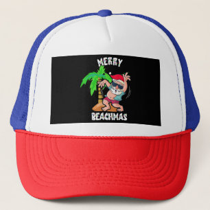 Casquette Joyeuse plage Noël en juillet drôle Santa Xmas Poo