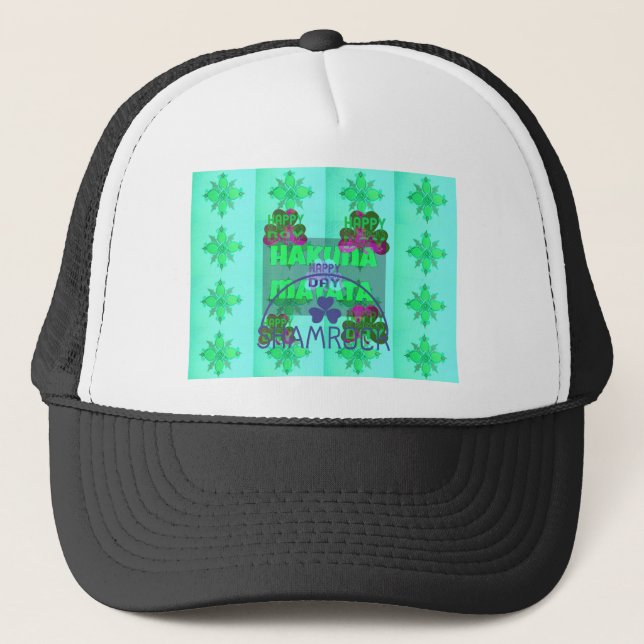 Casquette Joyeuse Saint-Patrick Hakuna Matata Impression d'a (Devant)
