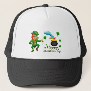 Casquette Joyeuse Saint-Patrick Leprechaun Arc-en-ciel 