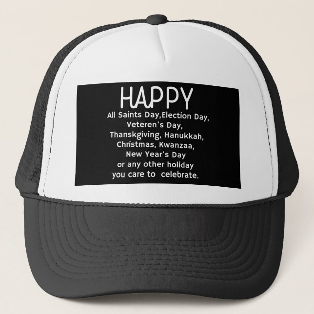 Casquette Joyeuses fêtes (Devant)