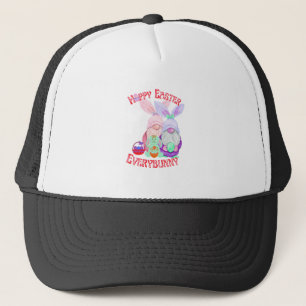 Casquette Joyeuses Pâques à tous les lapins et gnomes