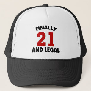 Casquette Joyeux 21 anniversaire