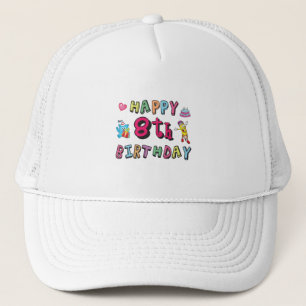 Casquette Joyeux 8e anniversaire. Surprise de 8 ans