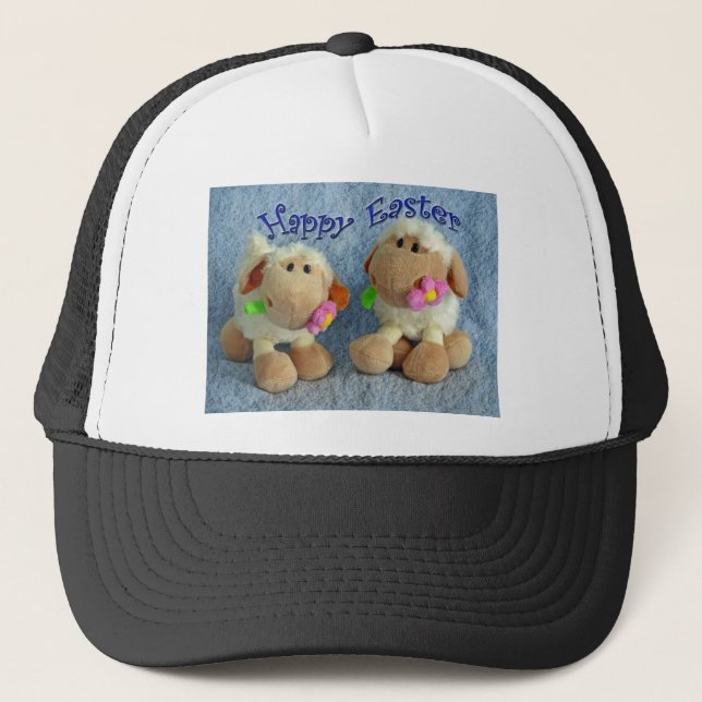 Casquette Joyeux agneaux de Pâques (Devant)