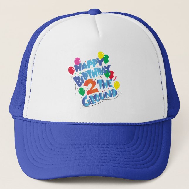 Casquette Joyeux anniversaire (Devant)
