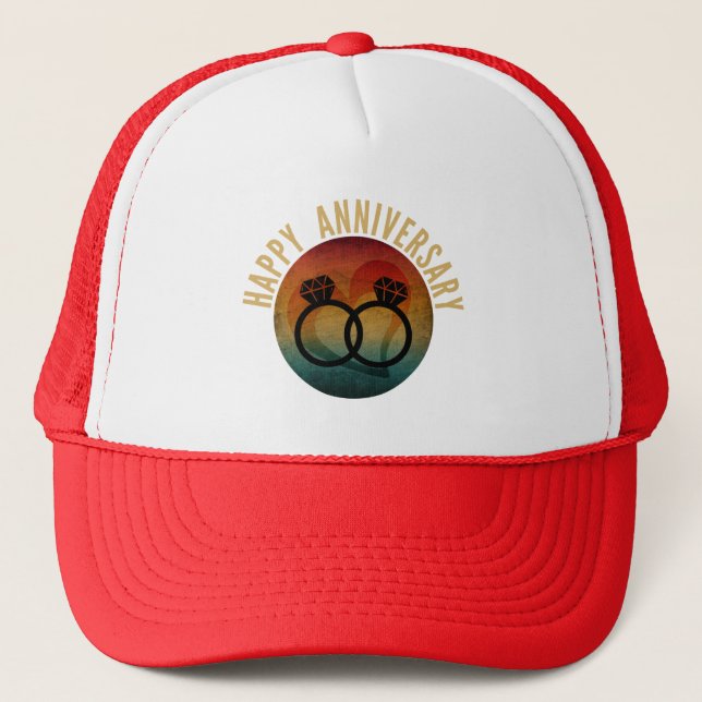 Casquette joyeux anniversaire  (Devant)