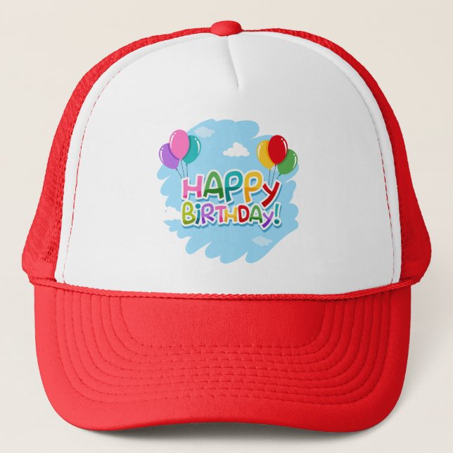 Casquette Joyeux anniversaire !-23769 (Devant)