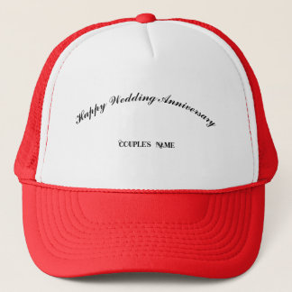 Casquette "Joyeux Anniversaire de Mariage" Personnalisé avec