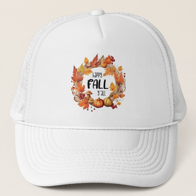 Casquette Joyeux automne Y'all (Devant)