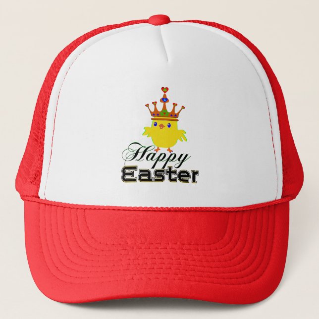 Casquette ♫ ♥ Joyeux Chicken King Chicken Fun Trucker Hat ♥ (Devant)