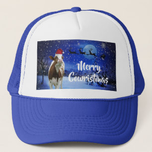 Casquette Joyeux Cowristmas Père Noël Vacances Vache