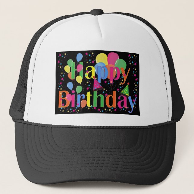 Casquette Joyeux 🎂 d'anniversaire (Devant)