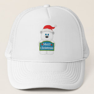 Casquette Joyeux dessin de l'ours en peluche Noël