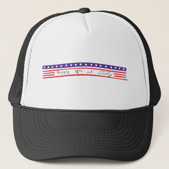 Casquette Joyeux drapeau 4 juillet américain (Devant)