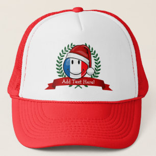 Casquette Joyeux drapeau de la France style Noël