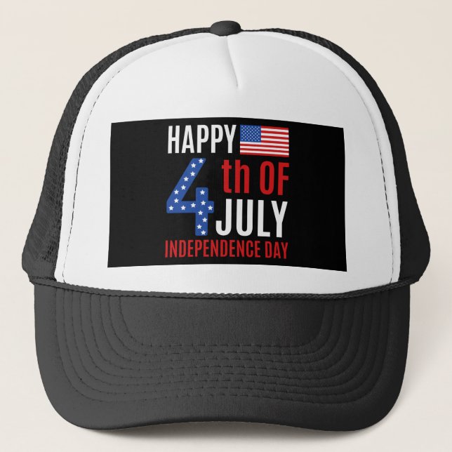 Casquette Joyeux Jour de l'Indépendance 4 juillet (Devant)