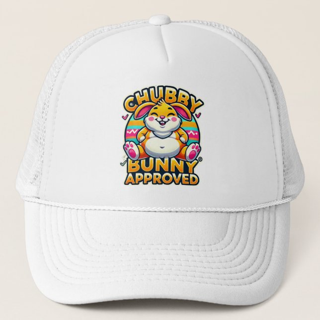 Casquette Joyeux Jour de Pâques Chubby Bunny Approuvé (Devant)
