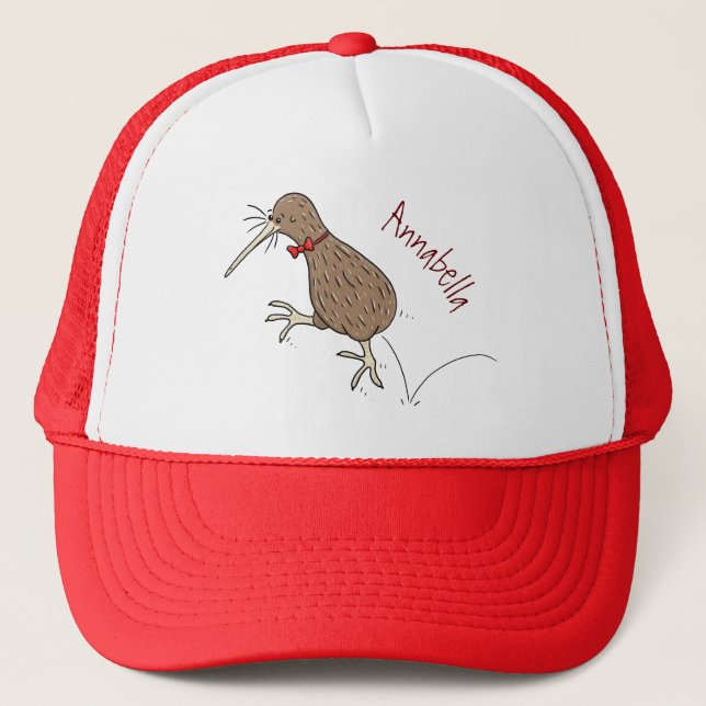 Casquette Joyeux kiwi de saut avec dessin de cravate arc (Devant)