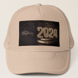 Casquette Joyeux Noël 2024 Imprimé Humeur Festive Kaki