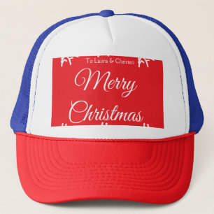 Casquette Joyeux Noël ajoutez nom texte personnalisé famille