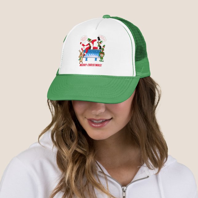 Casquette Joyeux Noël Chiropraticien Père Noël & Elves (En situation)