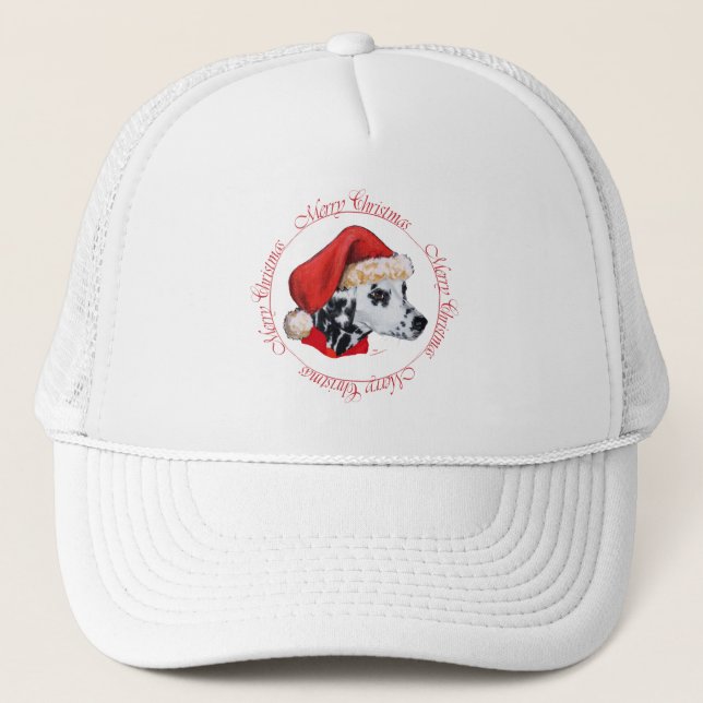 Casquette Joyeux Noël dalmate (Devant)