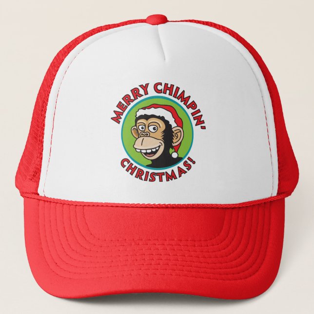 Casquette Joyeux Noël de Chimpin (Devant)