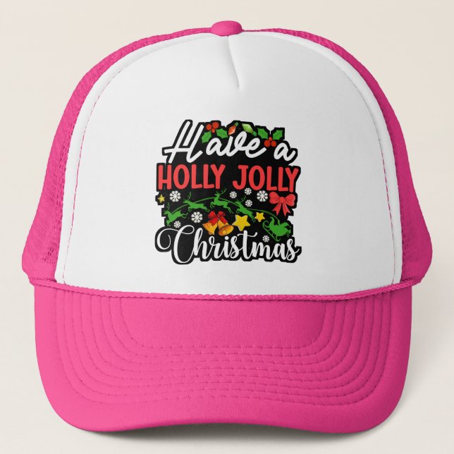 Casquette Joyeux Noël en chêne-86096 (Devant)