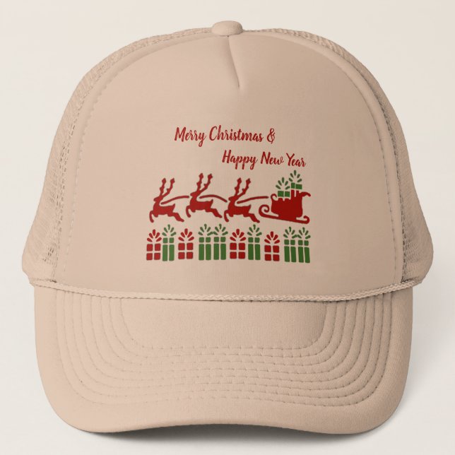 Casquette Joyeux Noël et Bonne Année 2021 (Devant)