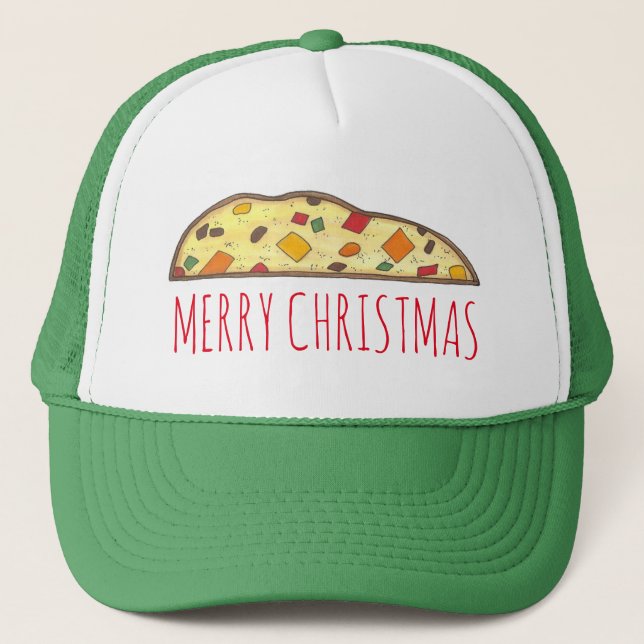Casquette Joyeux Noël Italien Biscotti de vacances (Devant)