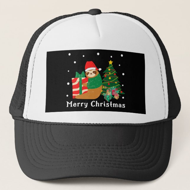 Casquette Joyeux Noël Sloth Noël (Devant)