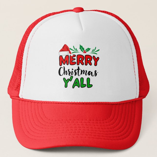 Casquette Joyeux Noël Y'all (Devant)