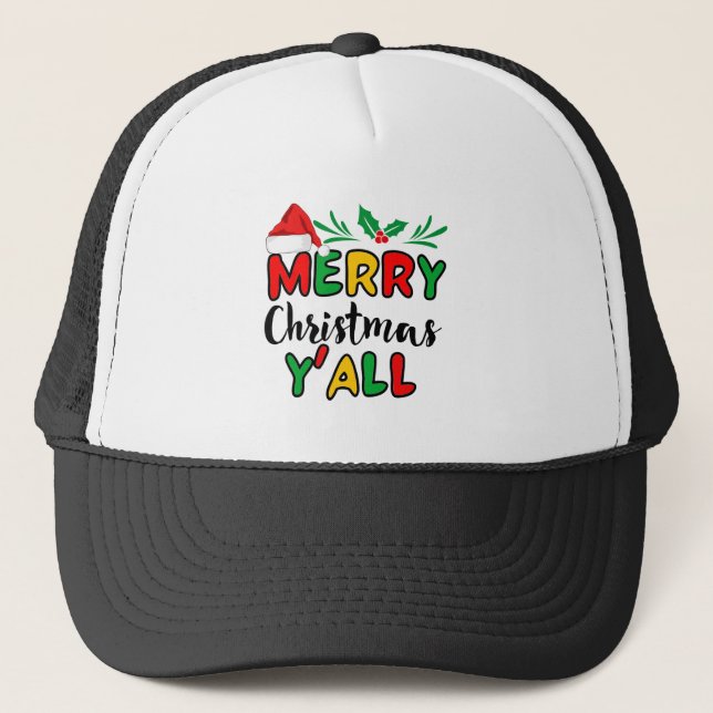 Casquette Joyeux Noël Y'all (Devant)