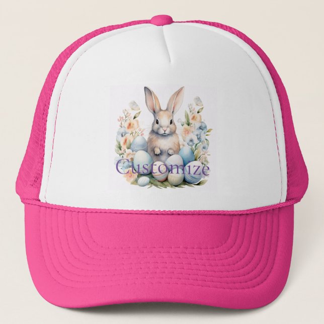 Casquette Joyeux Panier lapin de Pâques Thunder_Cove (Devant)
