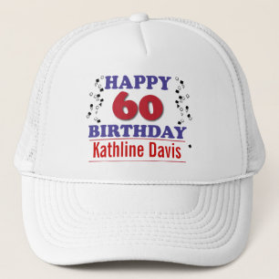 Casquette Joyeux soixantième anniversaire