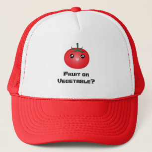 Casquette Joyeux sourire Tomate Fruit Vegetable Kawaii