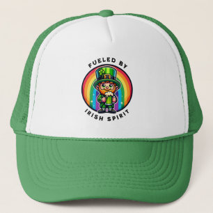 Casquette Joyeux St Patrick's Day Leprechaun avec bière vert