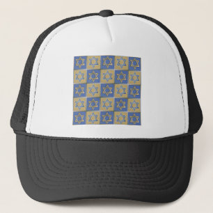 Casquette Judaica Star de David Metal Gold Blue