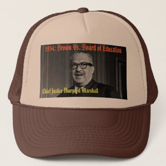 Casquette JUGE EN CHEF THURGOOD MARSHALL, 1954 : Brun