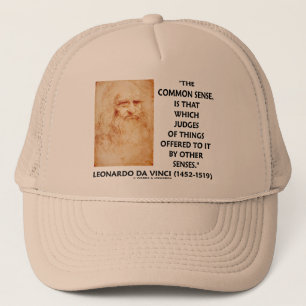 Casquette Juges de bon sens des choses Leonardo da Vinci