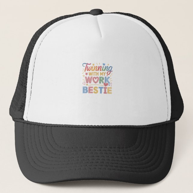 Casquette Jumelage avec mon pot de travail (Devant)